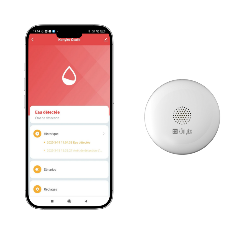 KONYKS OSAFE-Détecteur de fuites et inondations WIFI