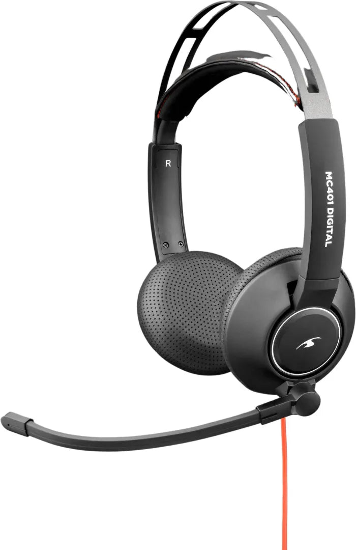 BLUESTORK MC401 Casque +Micro rotatif anti-bruit +Télec. Jack+USB
