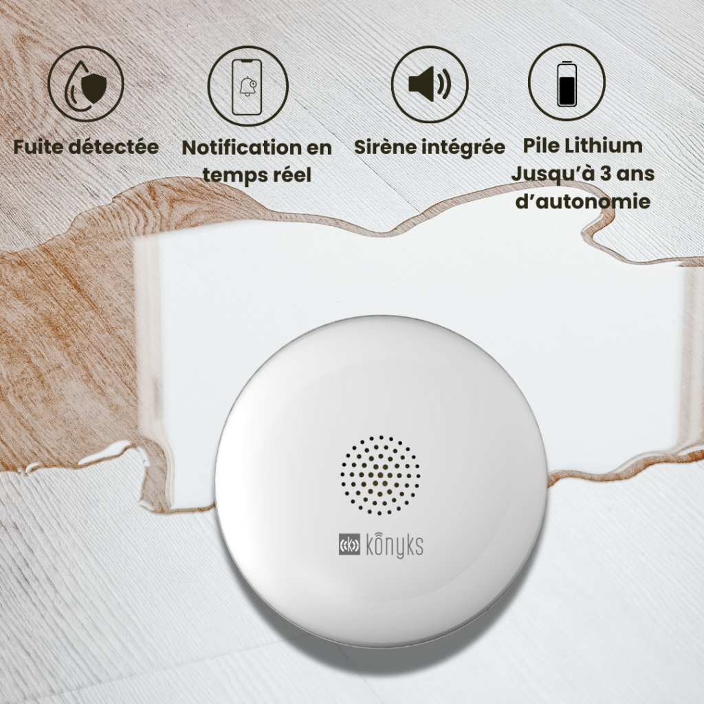KONYKS OSAFE-Détecteur de fuites et inondations WIFI
