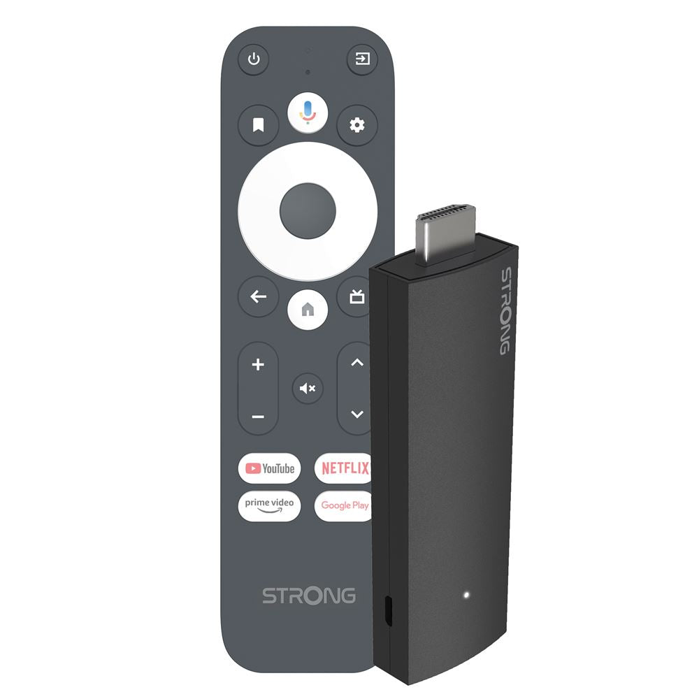 STRONG LEAP-AIR TV Stick 4K/UHD WiFi +Télec. AndroïdTV * Noir
