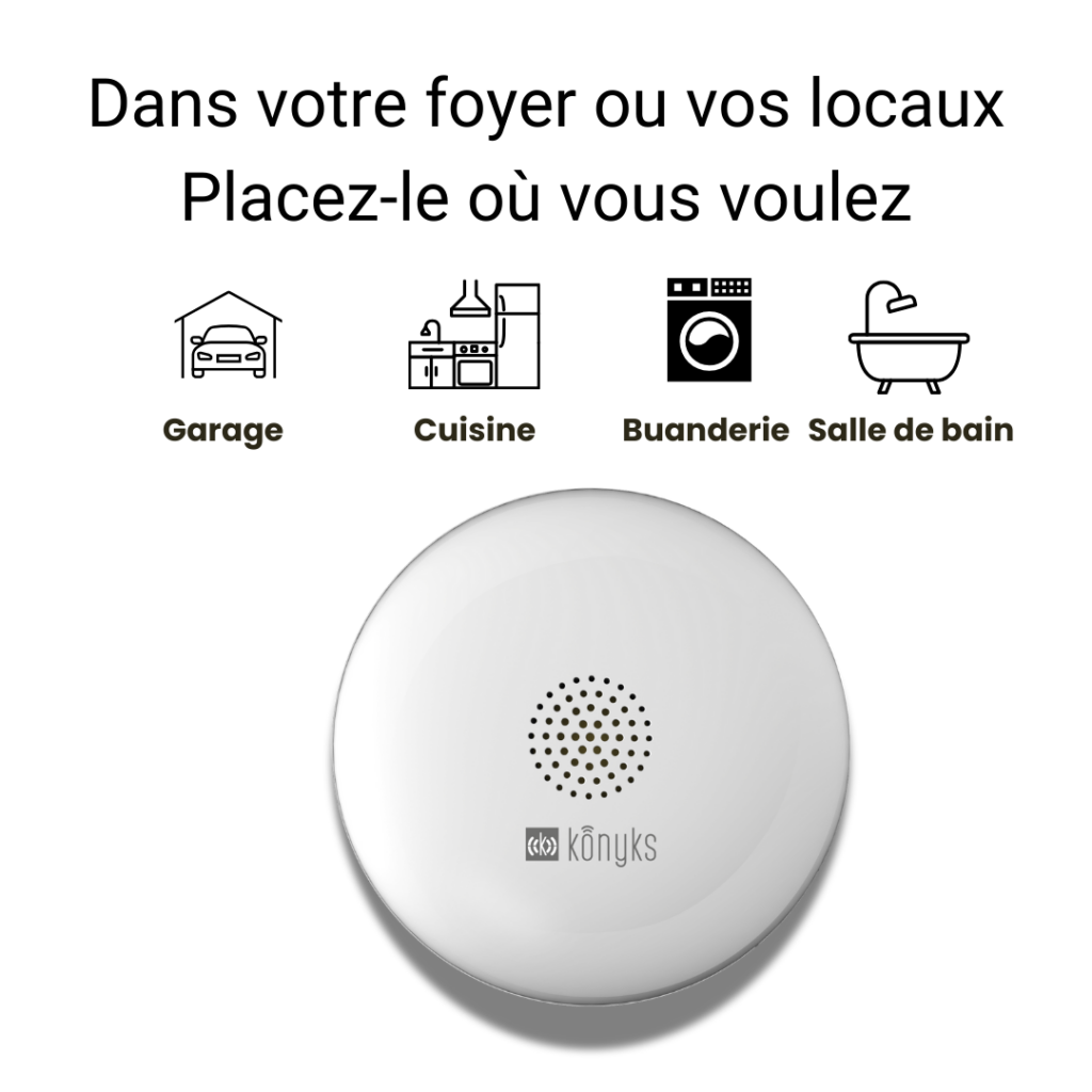 KONYKS OSAFE-Détecteur de fuites et inondations WIFI