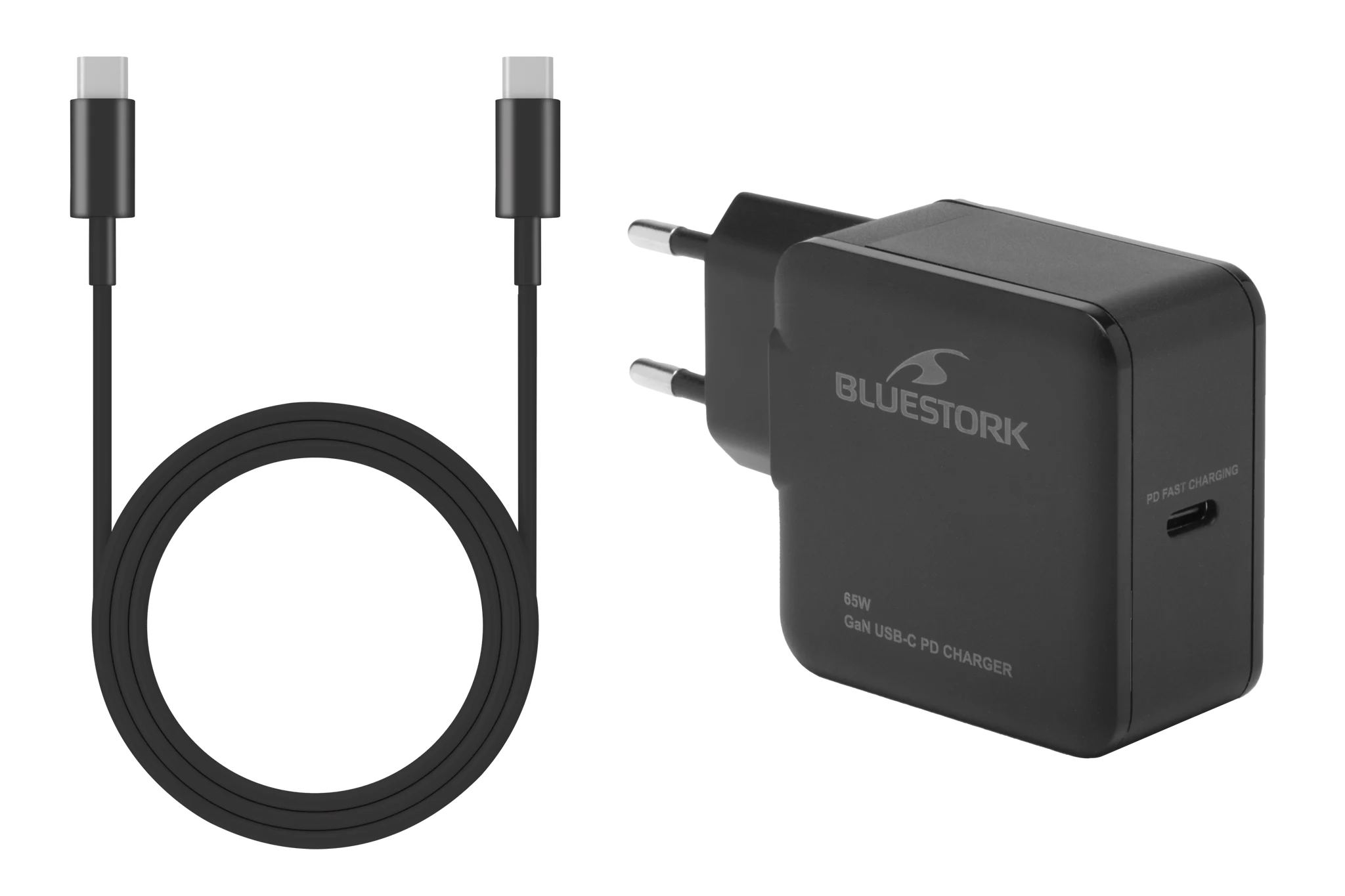 BLUESTORK BS-PW-NB-65-C-GAN ALIM. NOTEBOOKS 65W USB-C/A +Câble 1,8m