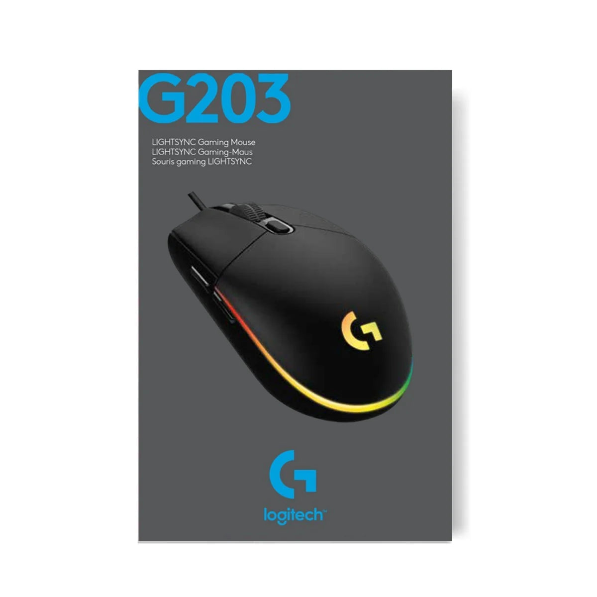 Souris Gaming Logitech G203 LIGHTSYNC USB
