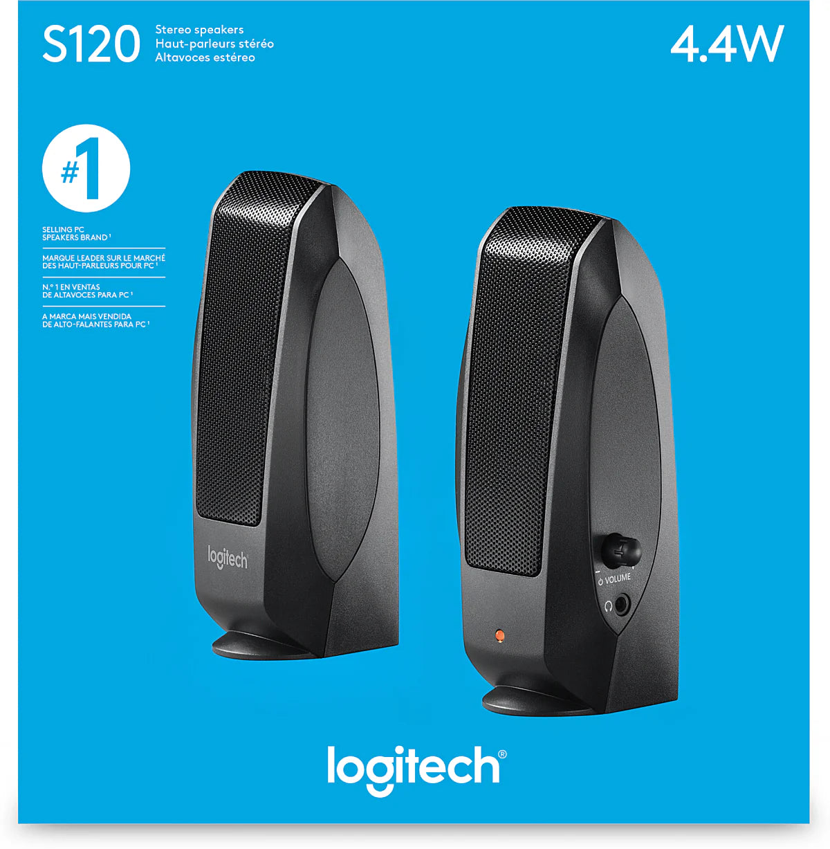 HP Logitech S120 - paire de Haut-parleur 980-000010 S120 noir