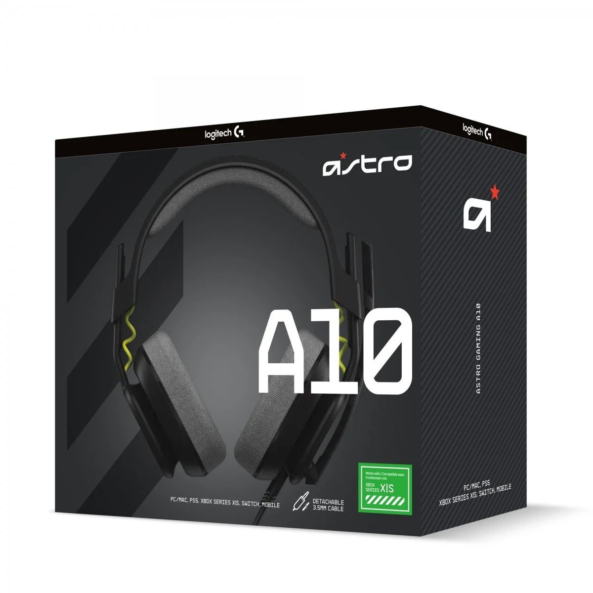 Casque Gaming Logitech ASTRO A10 G2 Noir Jack