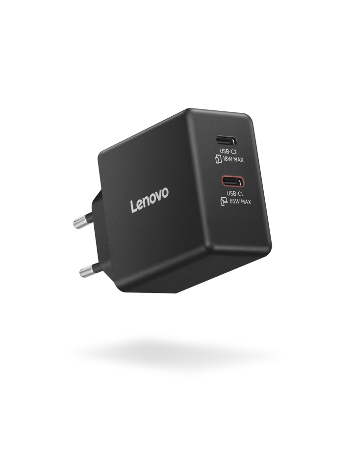 Chargeur Double USB-C 65W GaN Lenovo