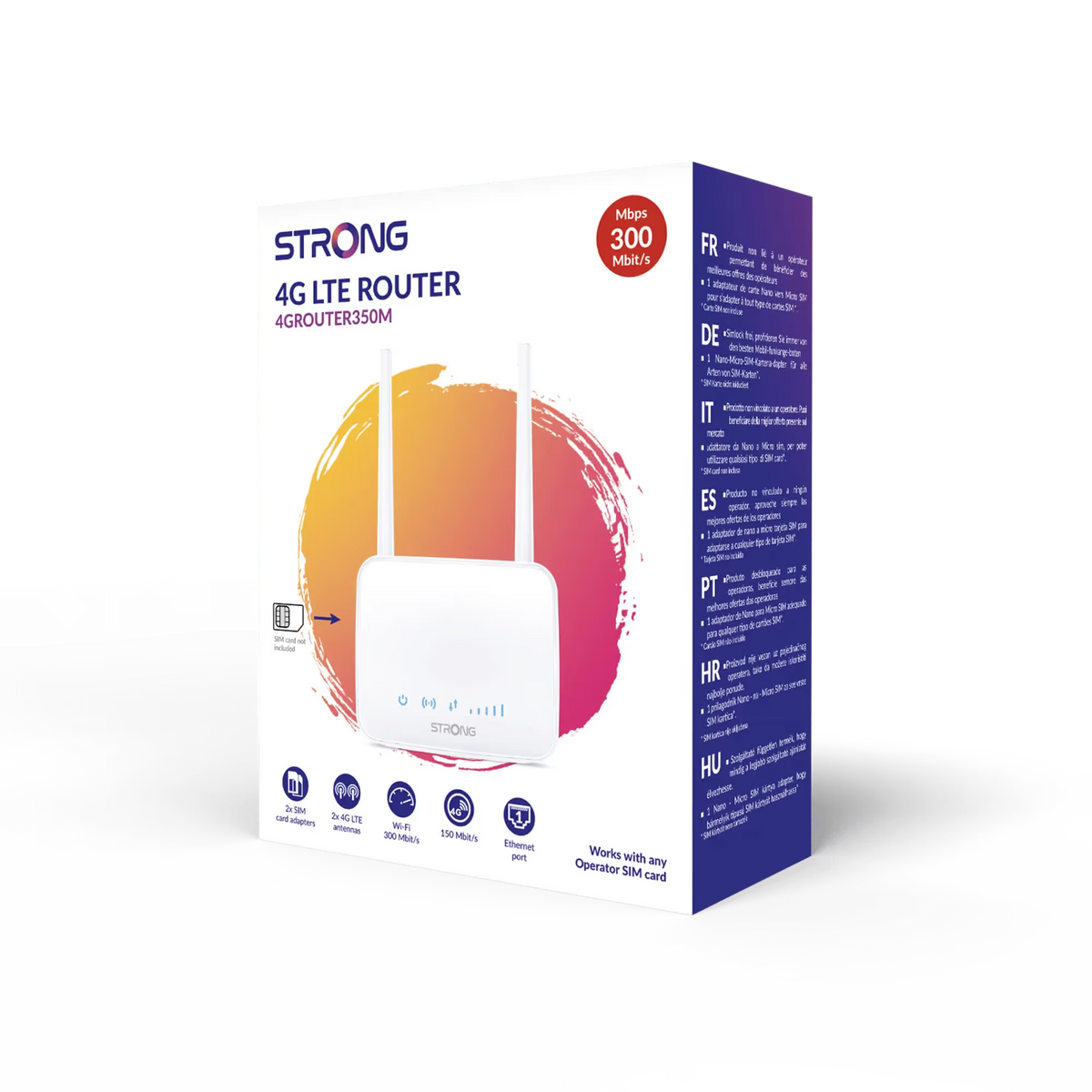 Strong 4GROUTER350M – Mini Routeur 4G LTE WiFi 300 Mbps