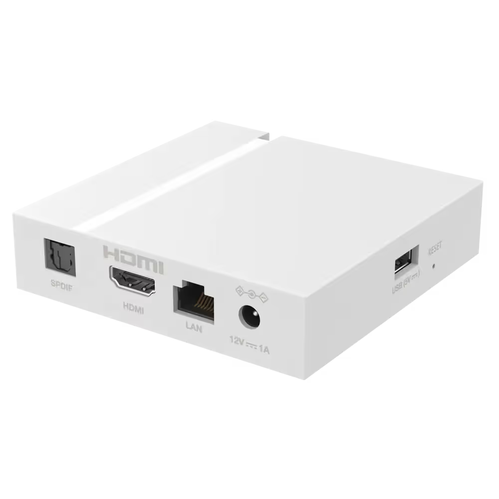 STRONG LEAP-S3+ v2 Google TV Box 4K UHD | LAN/WiFi/USB – Blanc