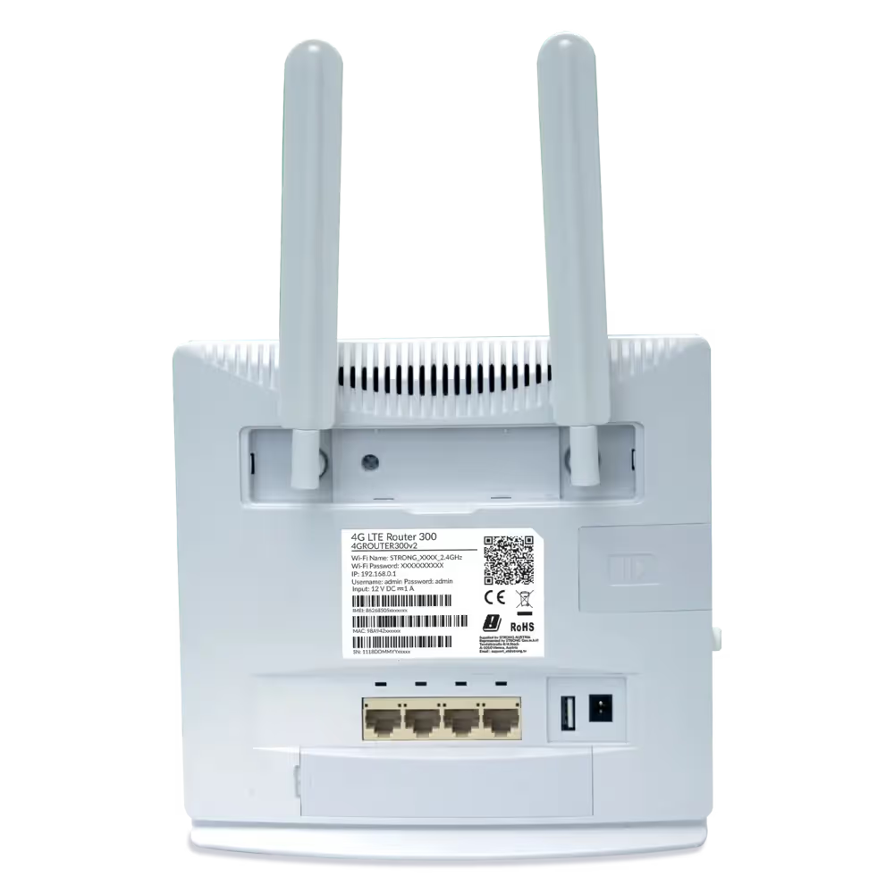Strong 4GROUTER300v2 – Routeur 4G LTE WiFi 300 Mbps + 4 Ports LAN