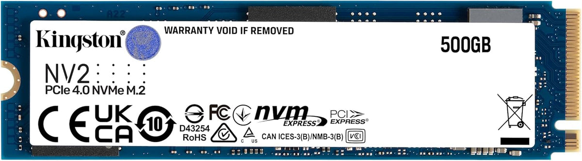 Kingston NV2 NVMe PCIe 4.0 SSD 500G M.2 2280 - SNV2S/500G