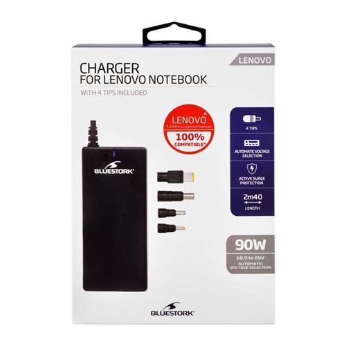 BLUESTORK BS-PW-NB-90 LENOVO ALIM. NOTEBOOKS 90W 4 EMBOUTS