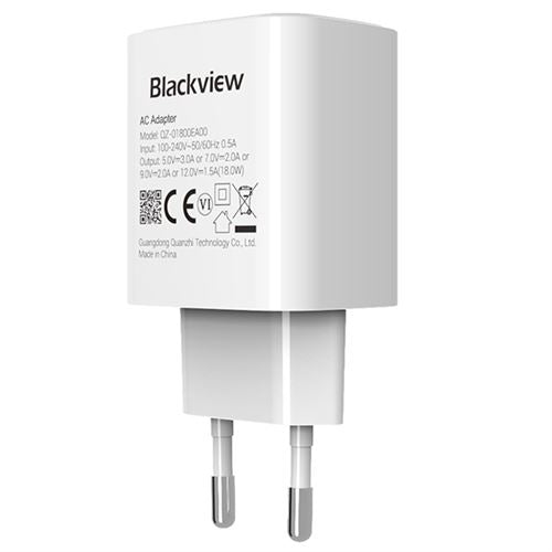 CHARGEUR BLACKVIEW 18W SHARK 6, BV6200 Pro, BV6200 Plus, Tab 16 Pro,