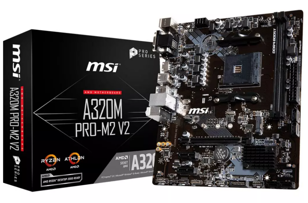 CM MSI AM4 A320M PRO M2 V2 2DDR4 3200 1PCIE3.0 HDMI/DVI-D MICRO ATX
