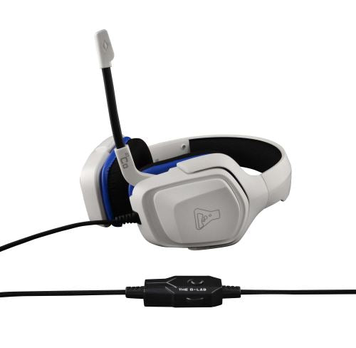 THE G-LAB KORP COBALT Casque GAMING +Micro X-Bass PC/PS4/Xbox * Blanc