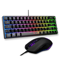THE G-LAB COMBO HYDRO BKG/FR Pack clavier&souris Menbrane Rainbow60%