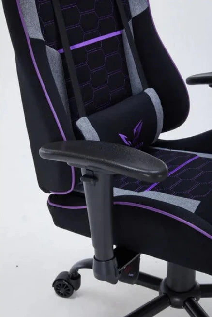 Fauteuil gaming GAMIUM Nyros, finition tissu nid d'abeille, accoudoir