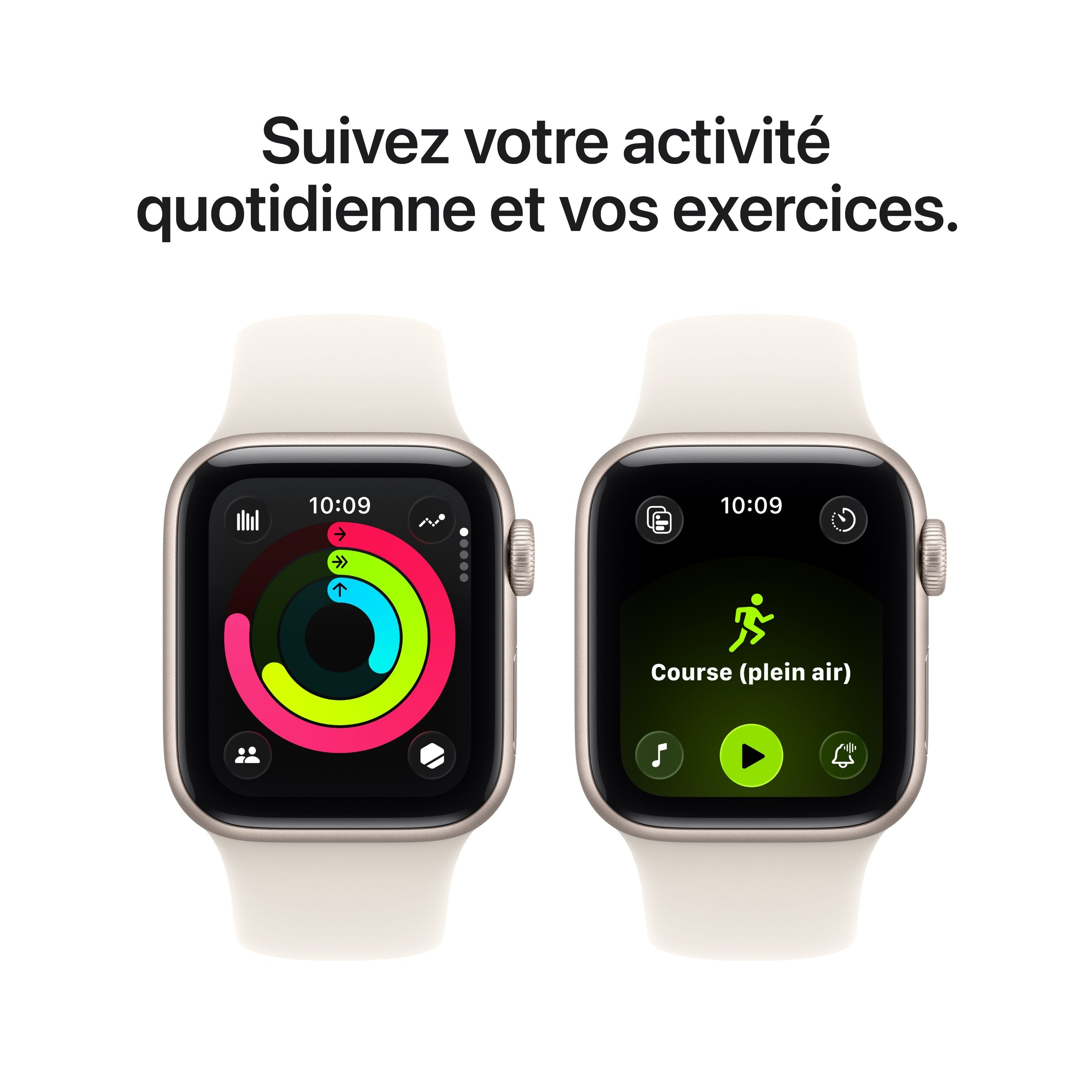 Apple Watch SE 3 GPS 40mm Aluminium Bande Sport S/M