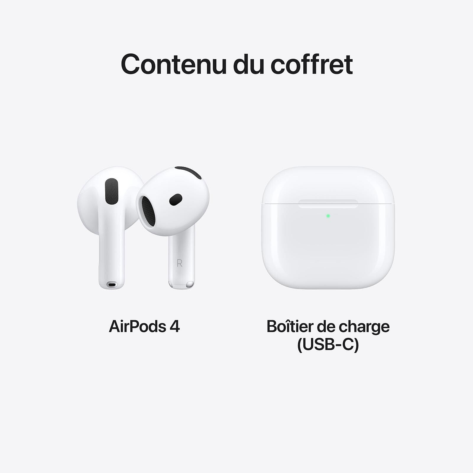 Apple AirPods 4 - Écouteurs sans fil avec micro intégré