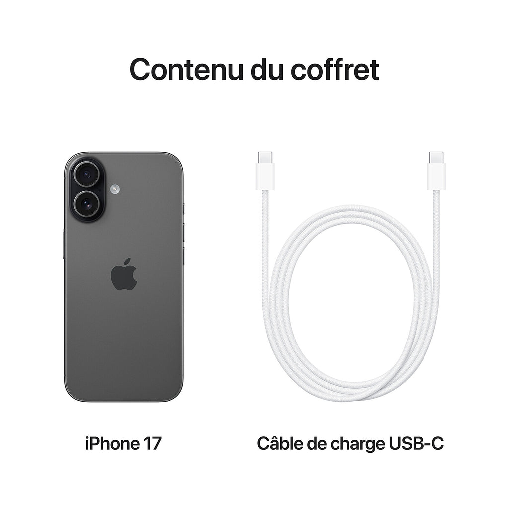 Apple iPhone 17 256Go Noir (EU)