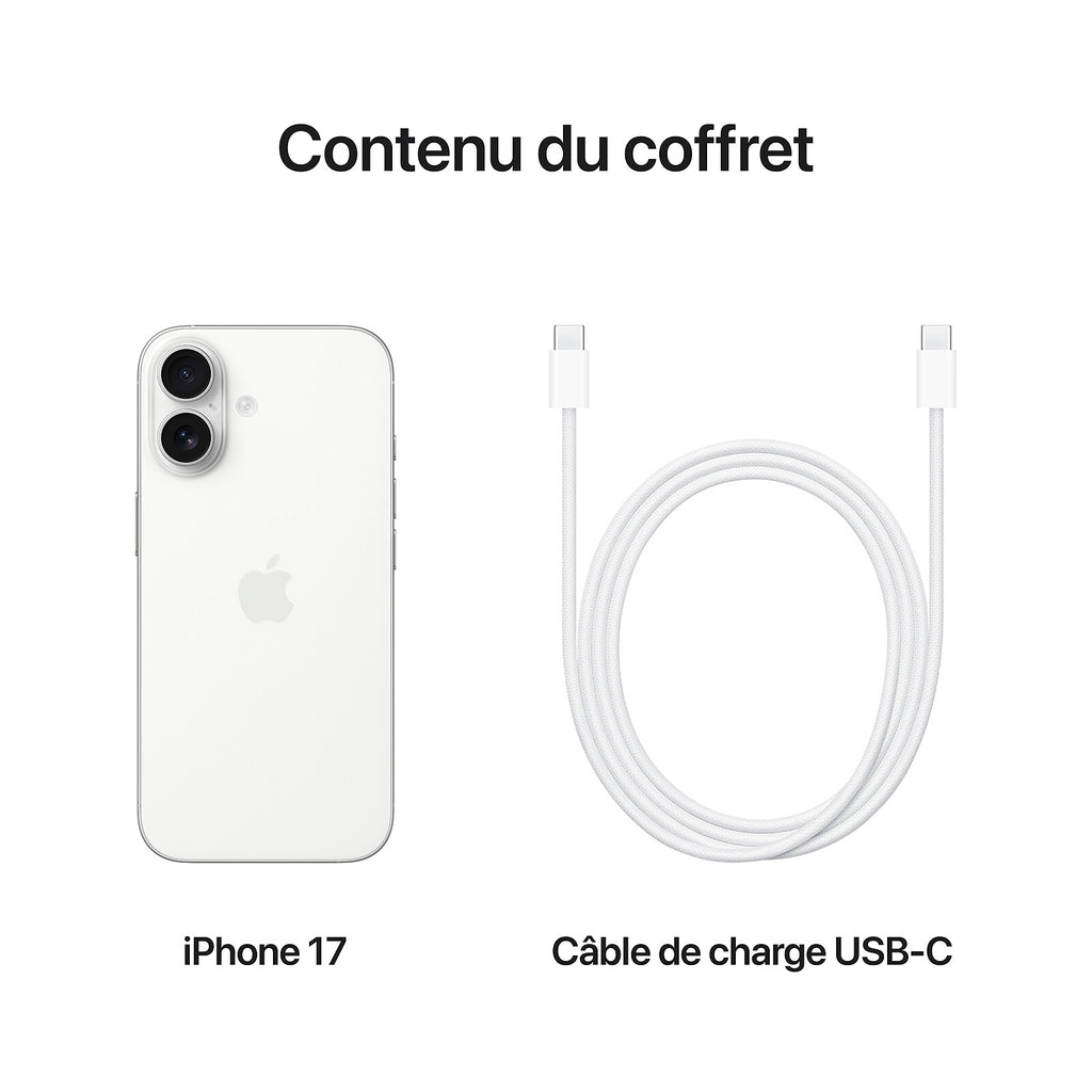 Apple iPhone 17 256Go Blanc (EU)