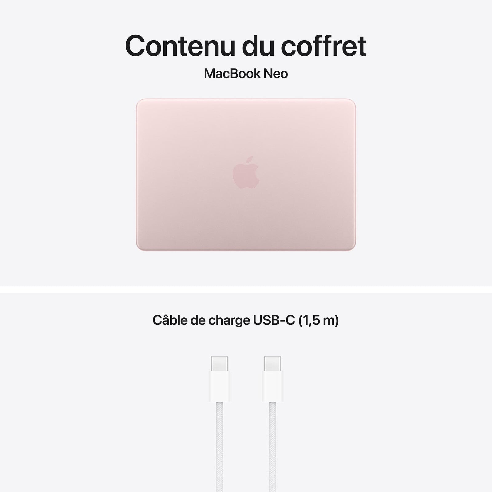 Apple MacBook Neo - 13" - Apple A18 Pro - 8 Go RAM - 256 Go SSD Blush