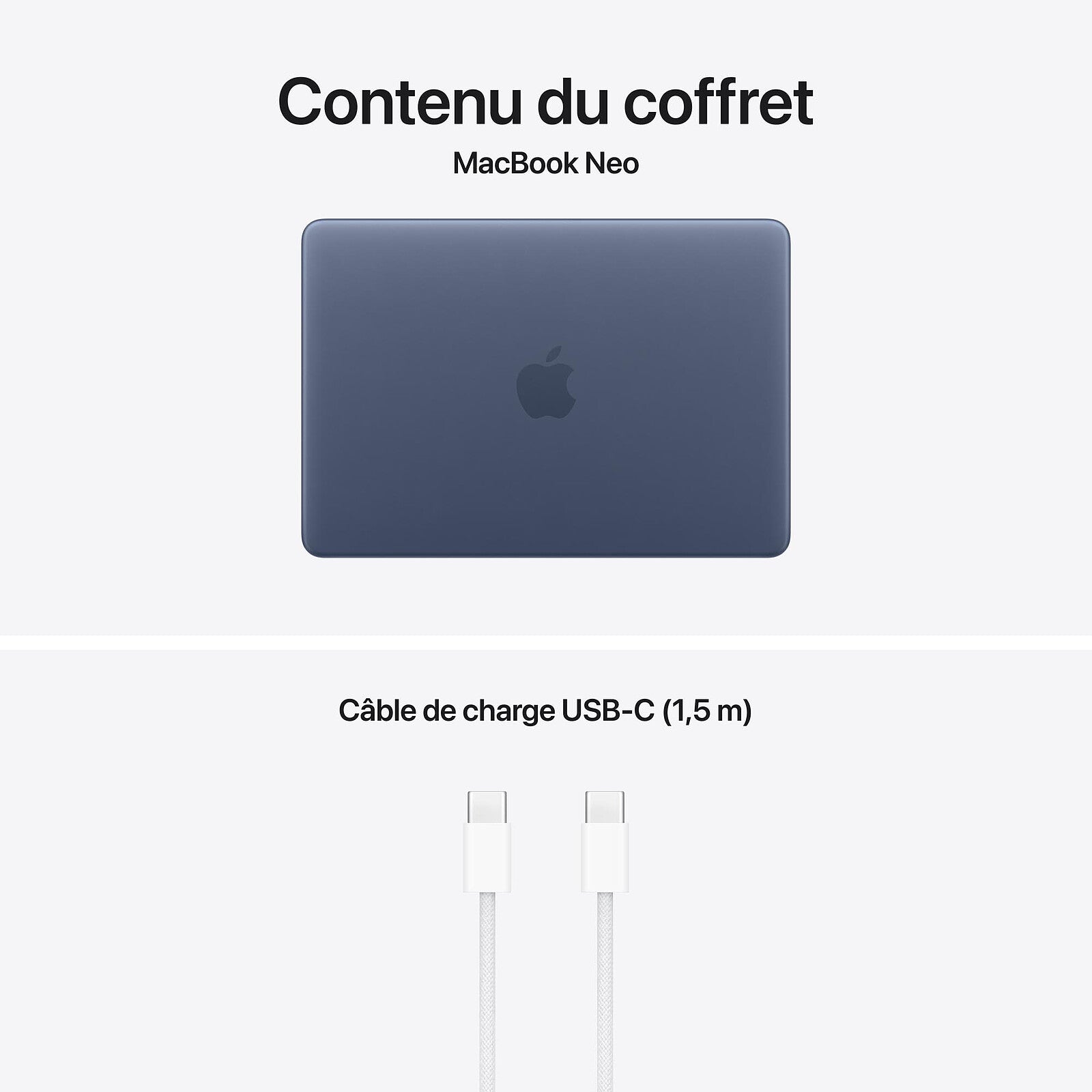 Apple MacBook Neo 13" - Apple A18 Pro - 8 Go RAM - 512 Go SSD - Indigo