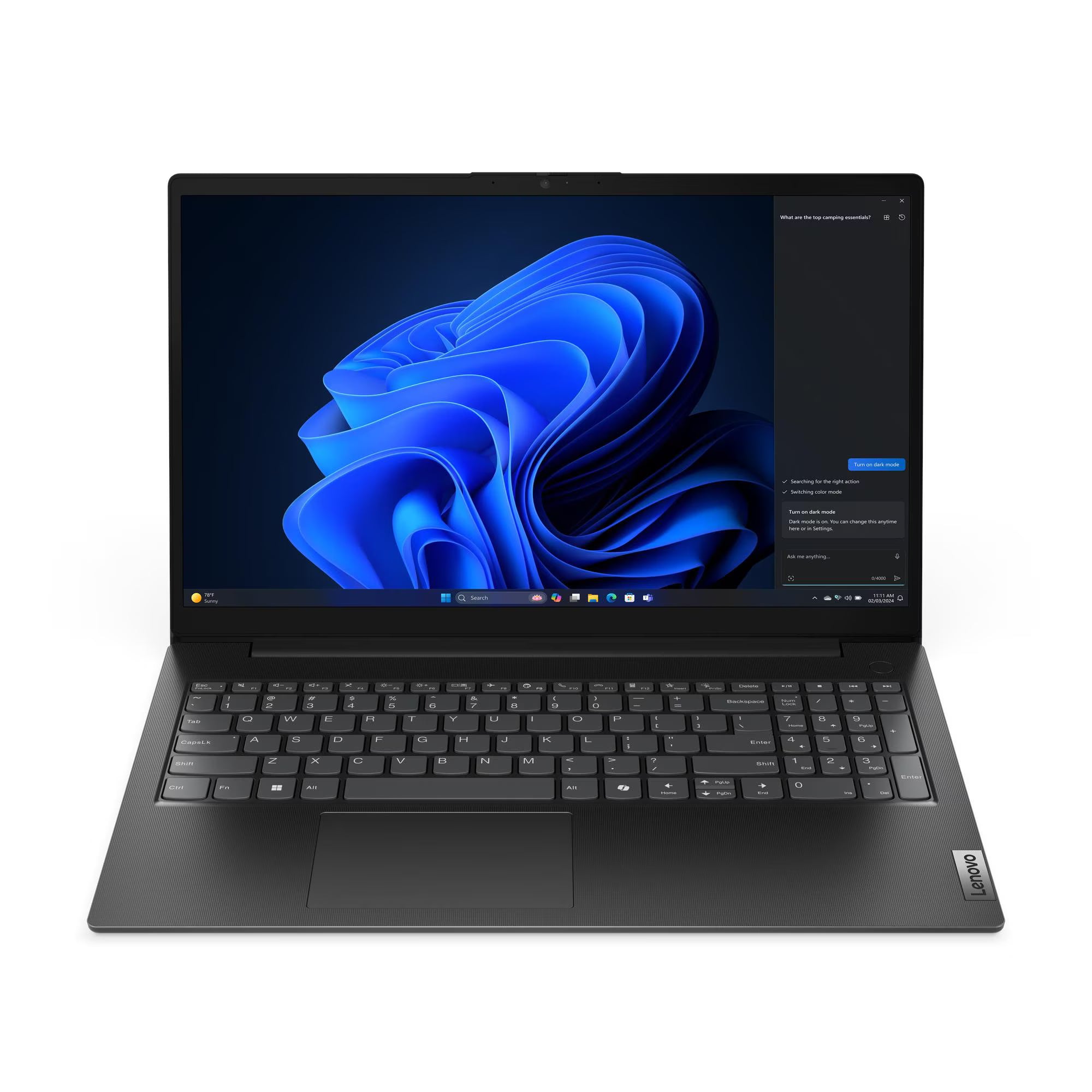 Lenovo V15 G5 i3-1315U 8Go/256Go SSD WiFi6 W11P - Noir