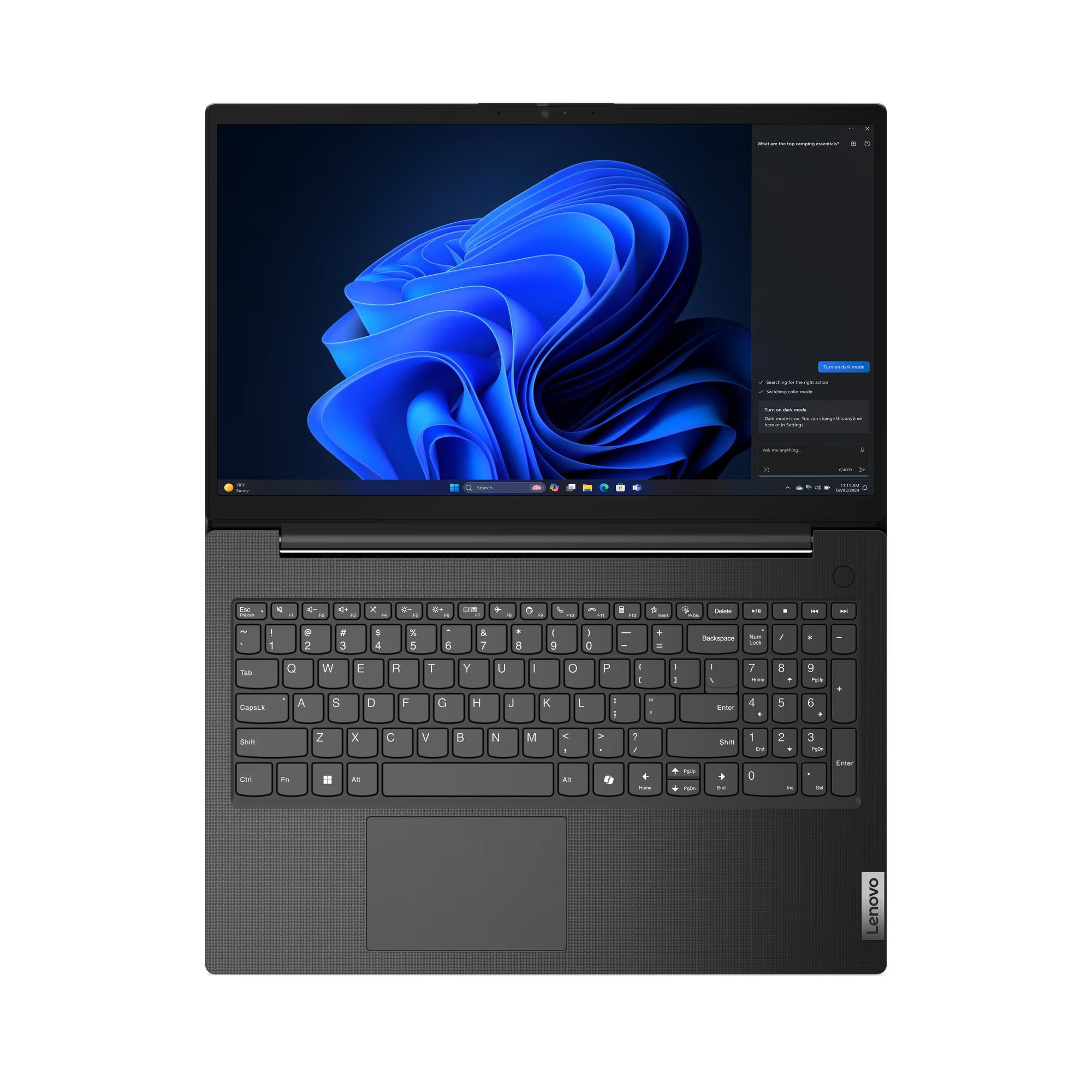 Lenovo V15 G5 i3-1315U 8Go/256Go SSD WiFi6 W11P - Noir