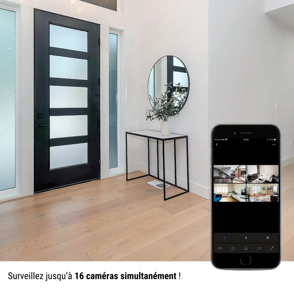 KONYKS CAMINI2-Caméra d'interieur motorisée PTZ WiFi Sirène intégré