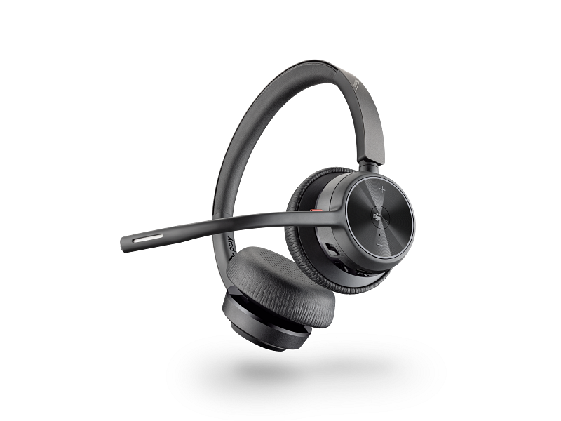 Casque Bluetooth stéréo Poly Voyager 4320-M + dongle USB-A BT700 (certifié Microsoft Teams)