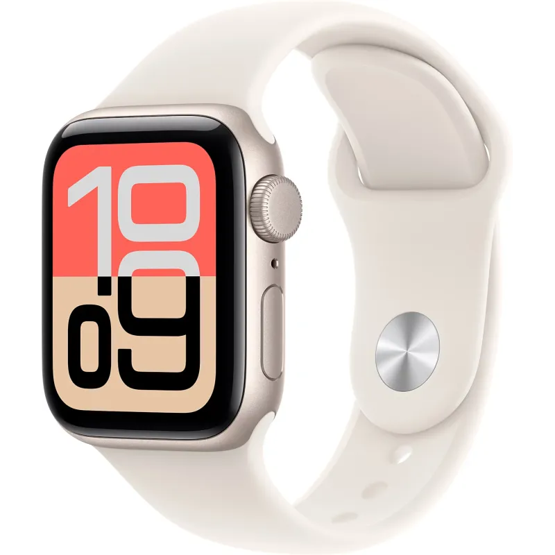 Apple Watch SE 3 GPS 40MM - Boîtier Aluminium Lumière Stellaire - Bracelet Sport M/L