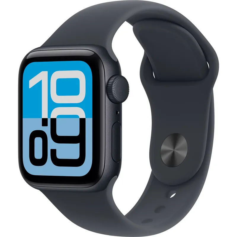 Apple Watch SE 3 GPS 40mm Aluminium Minuit Bande Sport S/M