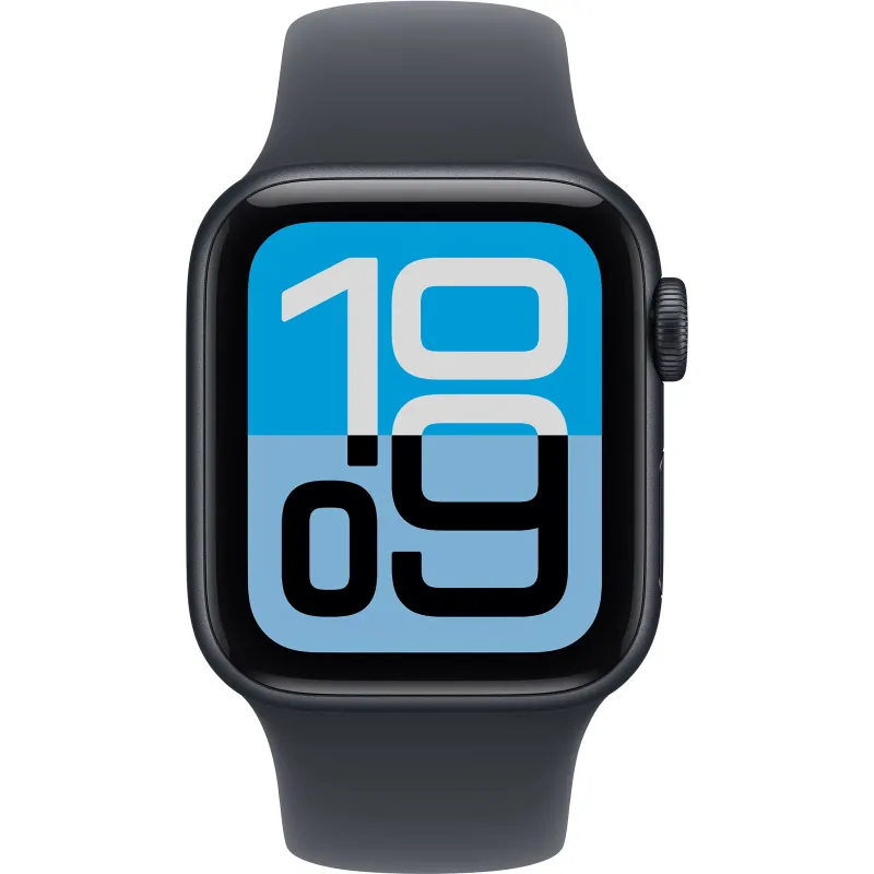 Apple Watch SE 3 GPS 40mm Aluminium Minuit Bande Sport S/M