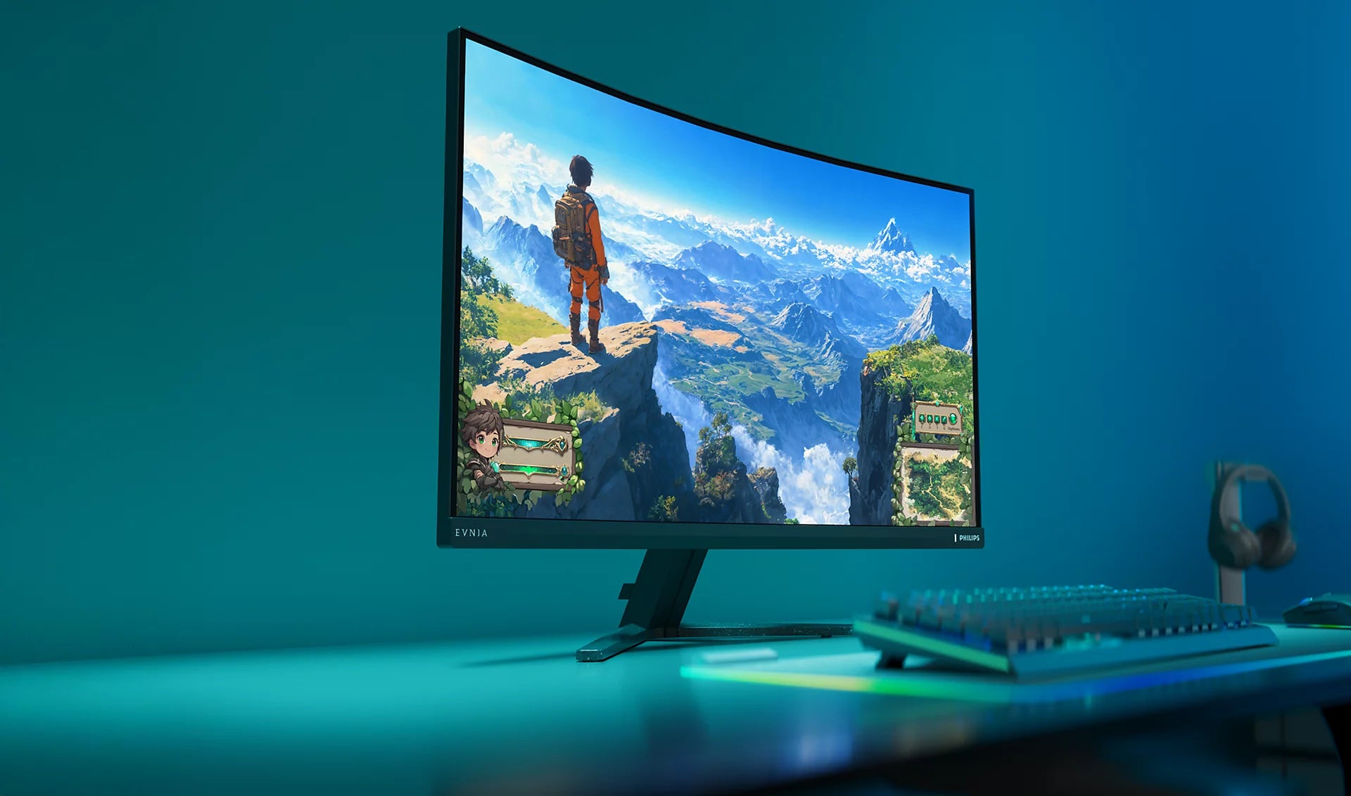 Philips EVNIA 32M2C3500L - Écran Gaming 31.5" Incurvé WQHD 2560x1440 180Hz