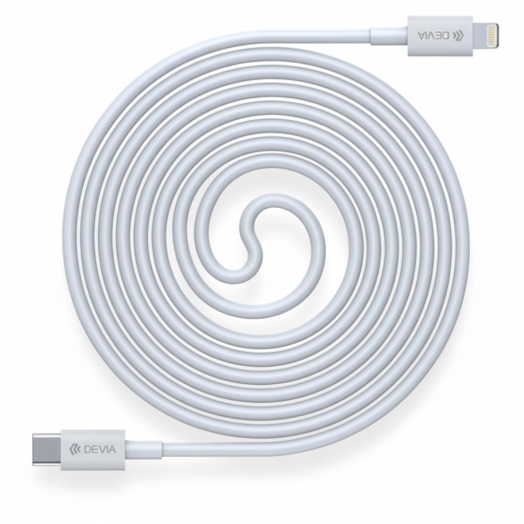 DEVIA Câble USB-C/Lightning PD 20W 3A 1M Smart