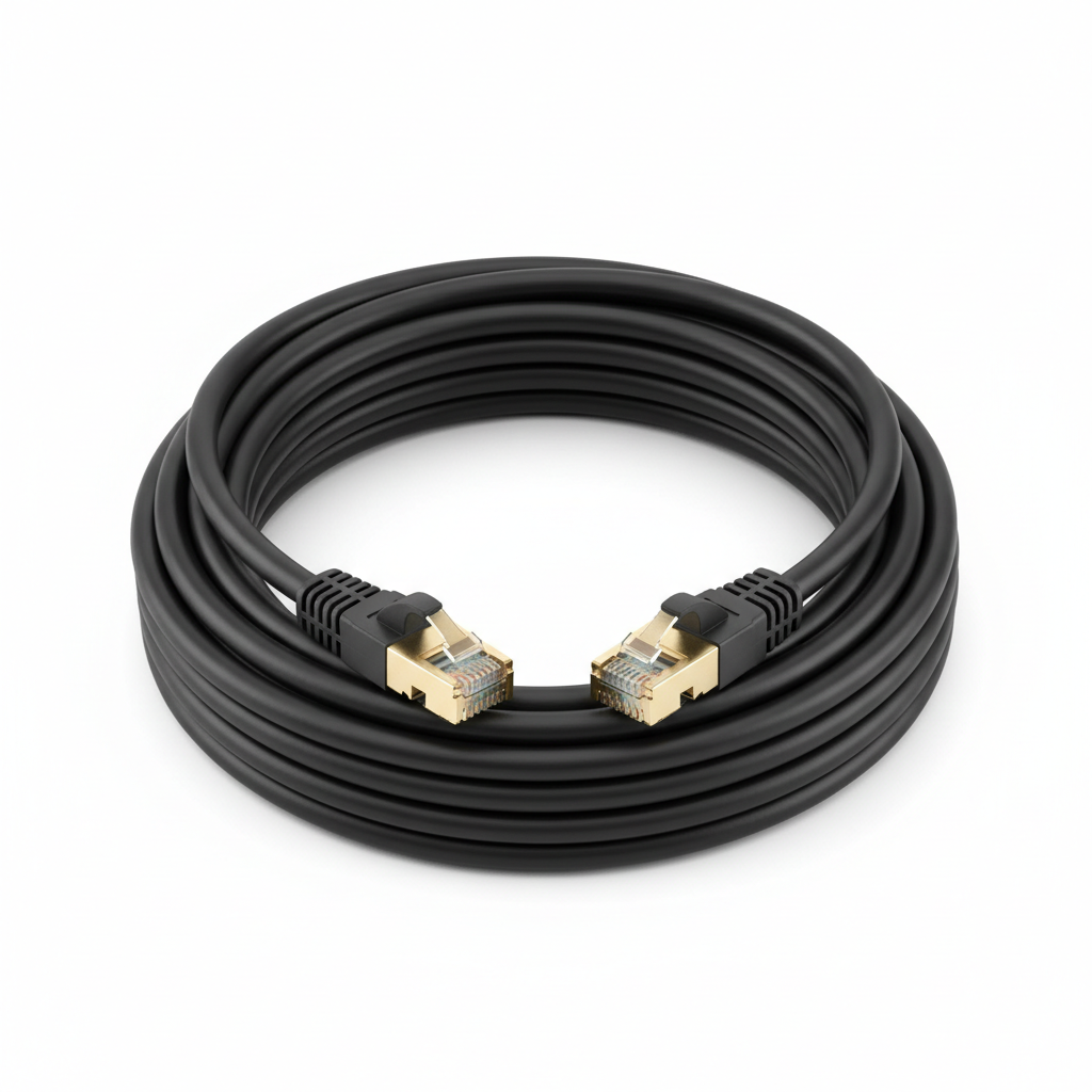 CABLE RESEAU RJ45 FTP CAT.6 Blindé * 15M NOIR * 234270