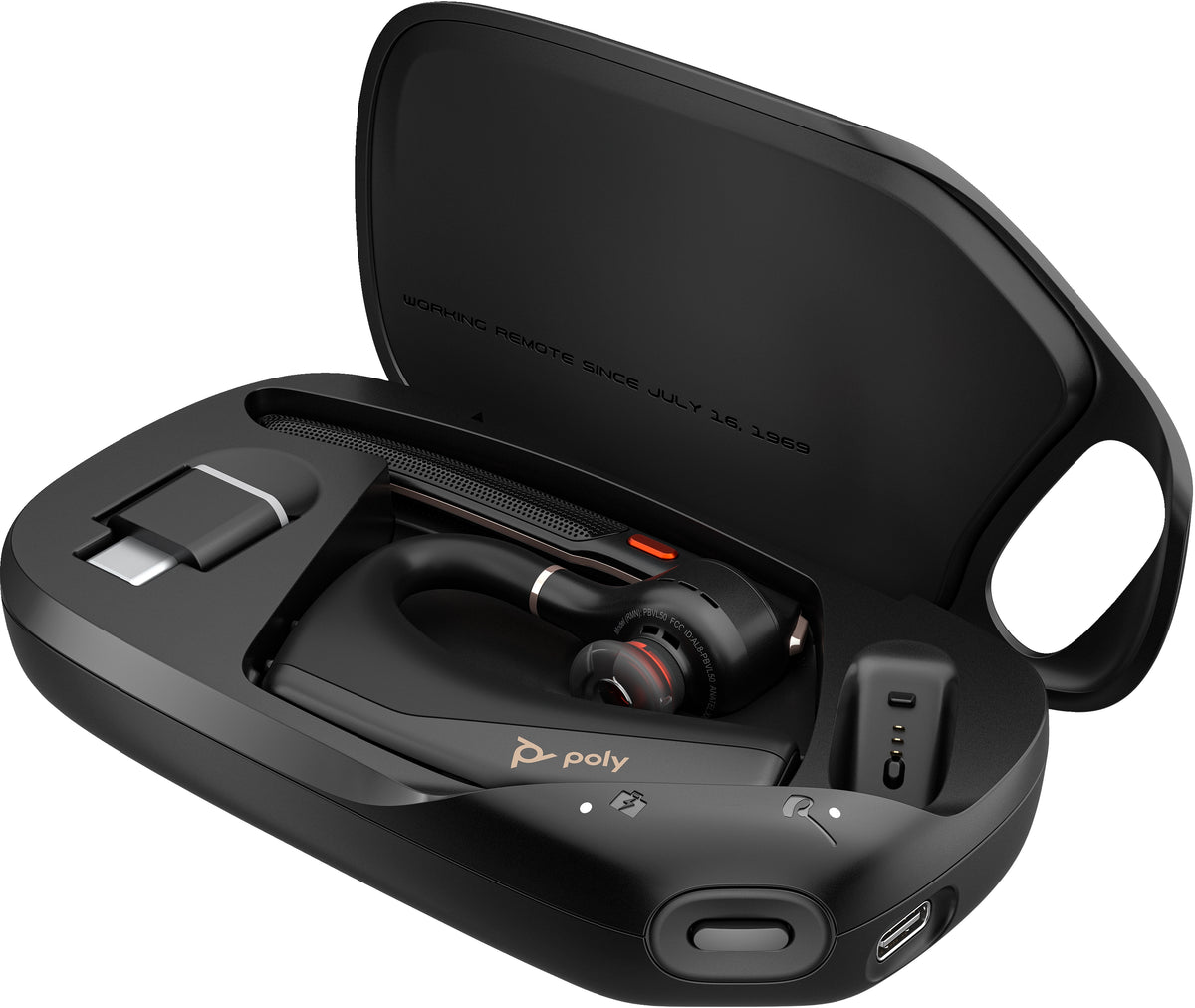 HP Poly Voyager Legend 50+ M/UC – Casque Bluetooth Professionnel Monaural + Base de charge