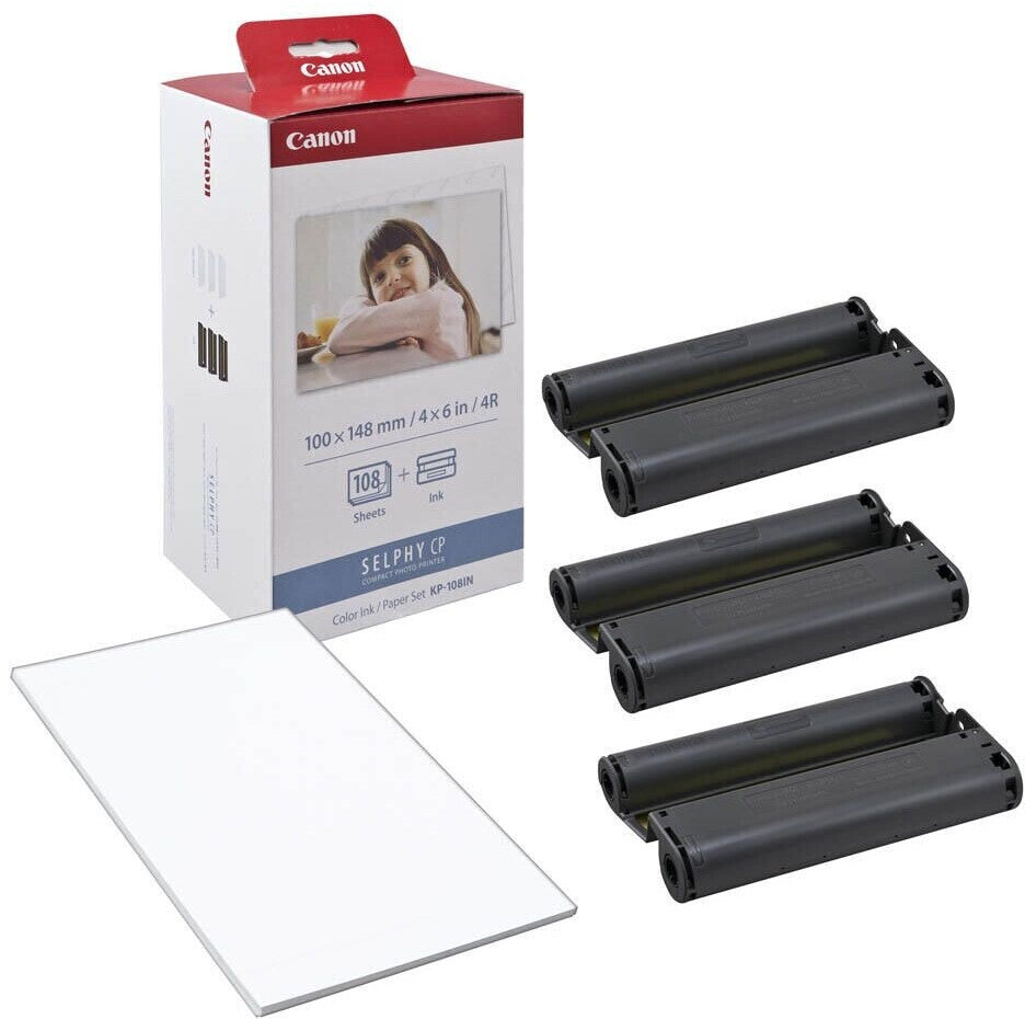 KIT D'IMPRESSION pour CANON Selphy - KP-108IN (108 photos)