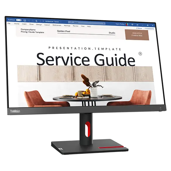 Lenovo TV S24i-30 – Écran 23.8" FHD 100Hz HDMI VGA