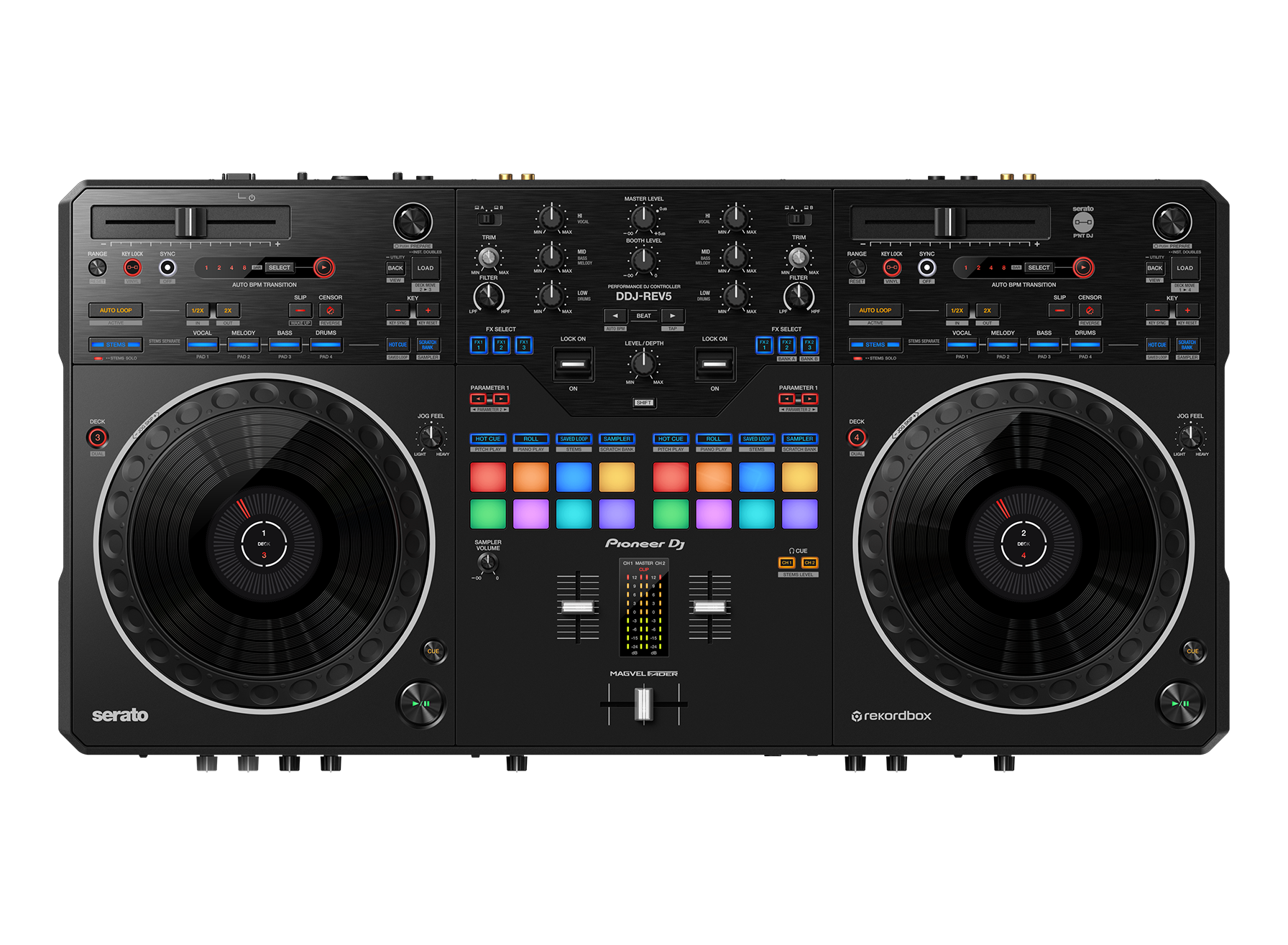 Pioneer DJ DDJ-REV5 – Contrôleur DJ Battle 2 Voies