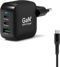 Chargeur GaN 65W USB-C/USB-A, câble USB-C 2 m inclus