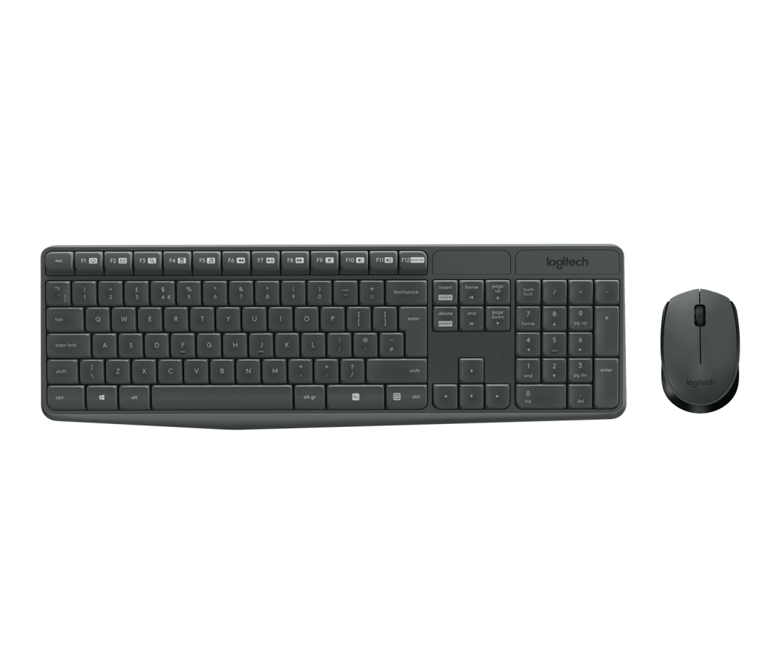 Combo Clavier + Souris MK235 sans fil Grey