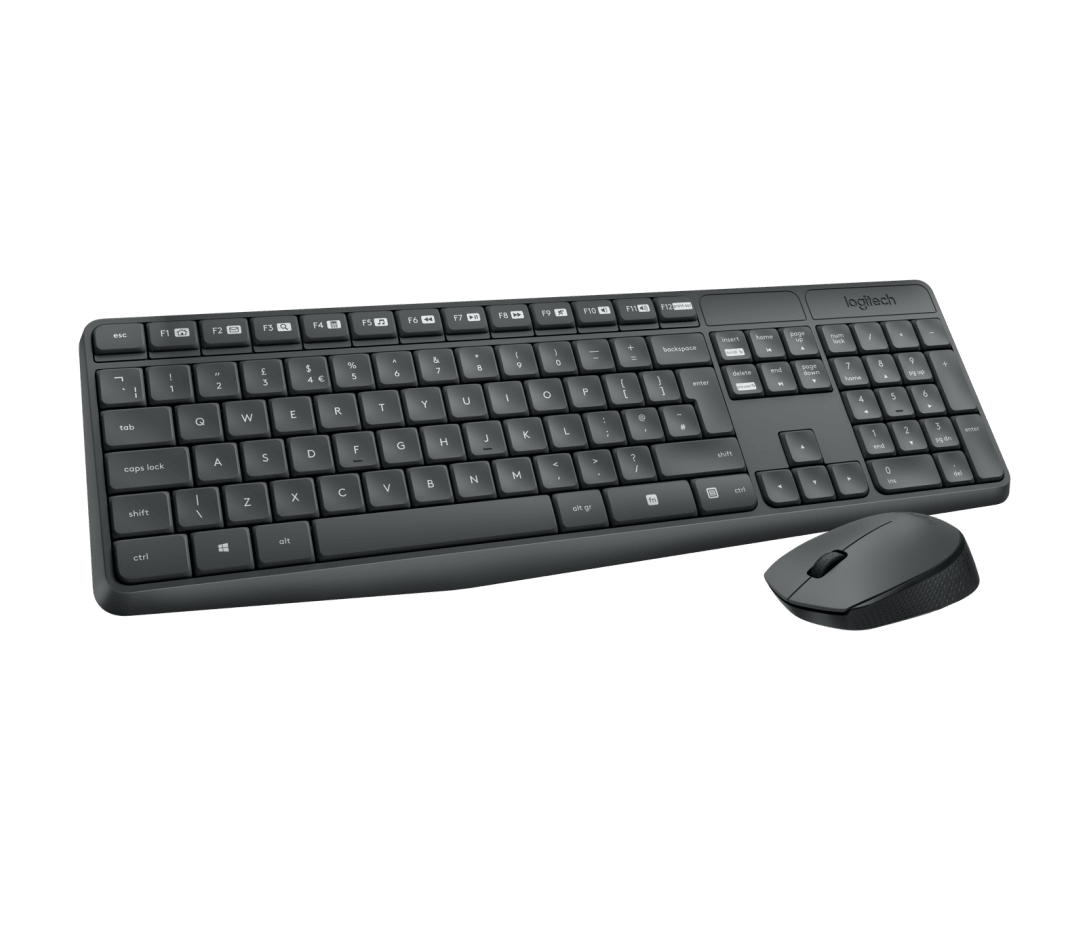 Combo Clavier + Souris MK235 sans fil Grey