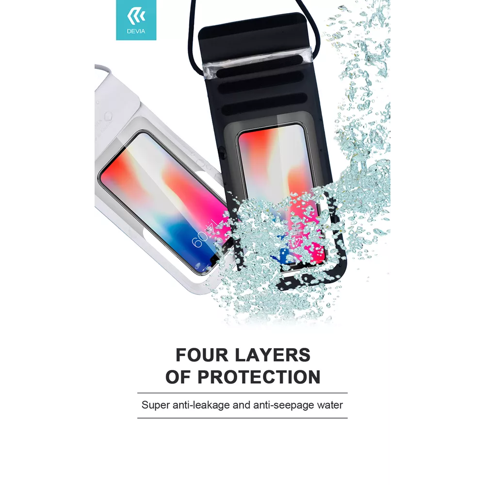 DEVIA Pochette Étanche Smartphone * Noir