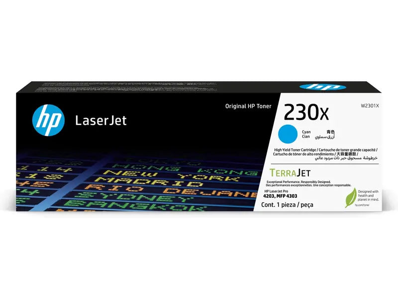 Toner cyan HP 230X – W2301X, 5 500 pages