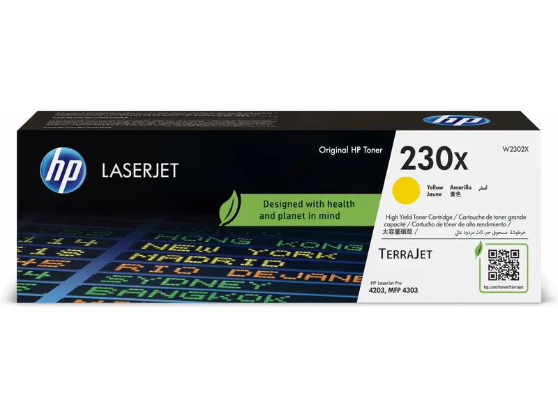 Toner jaune HP 230X – W2302X, 5 500 pages