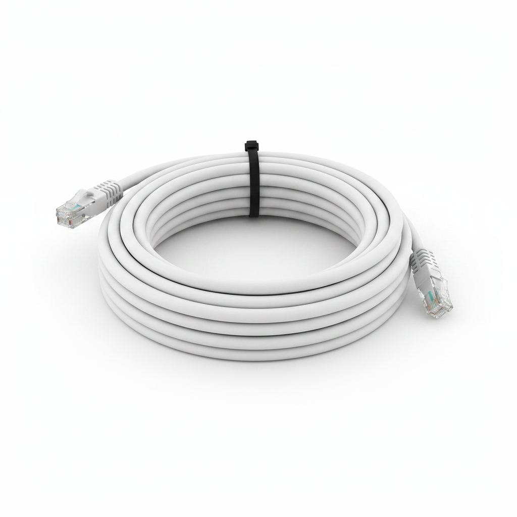 Câble Réseau RJ45 FTP CAT.6 Blindé 15M Blanc