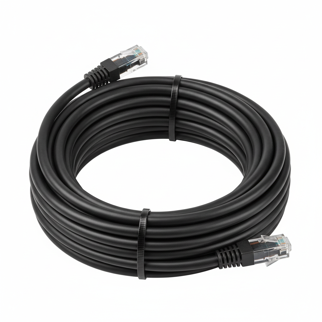 Câble Réseau RJ45 FTP CAT.6 Blindé 5M Noir