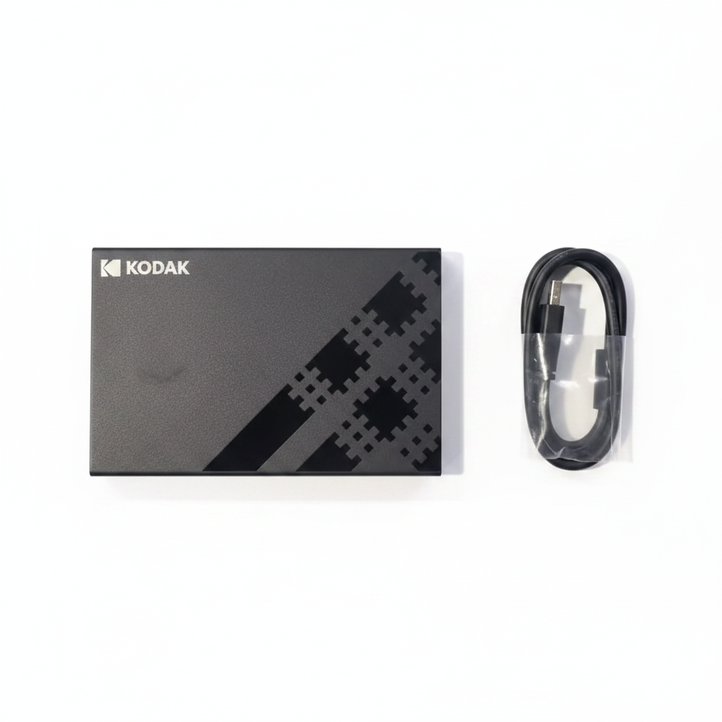 KODAK E100 boîtier externe USB 3.0 HDD SSD 2.5 - fond blanc