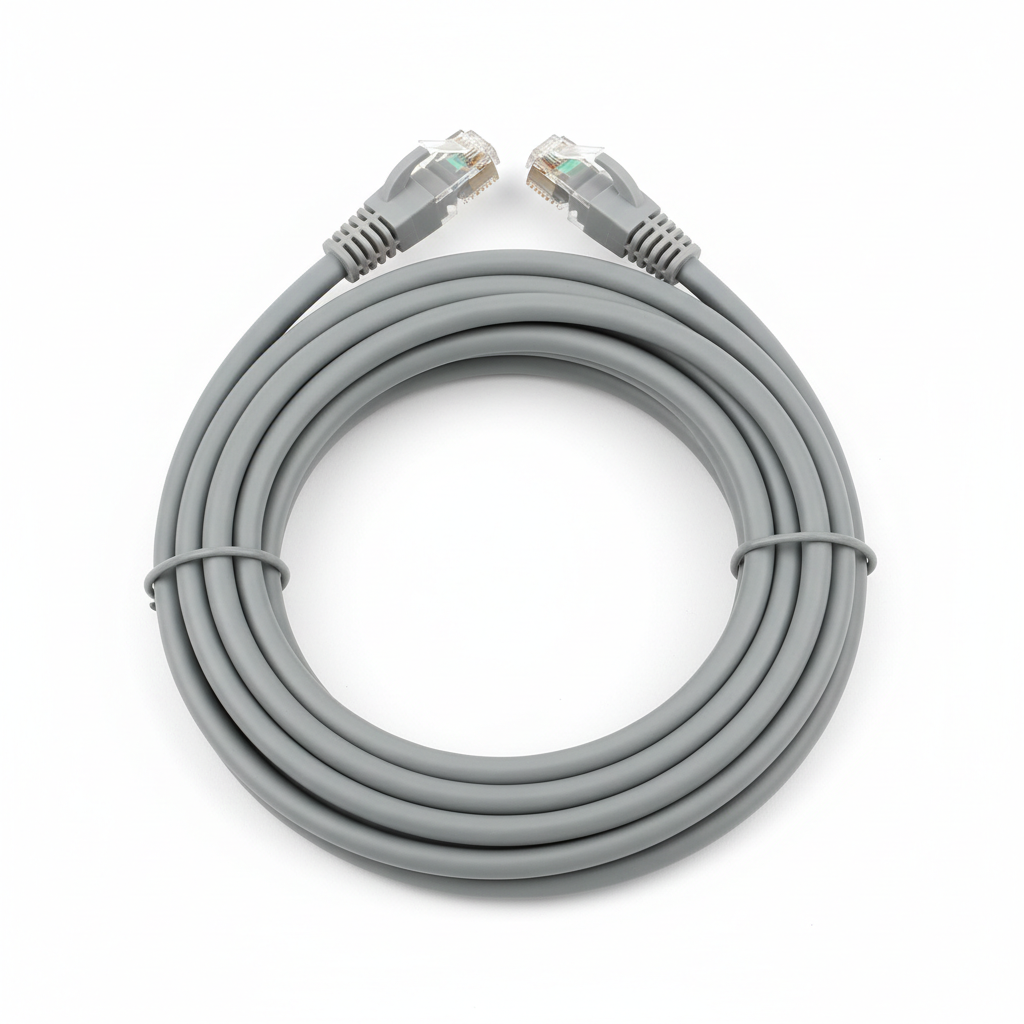 Câble réseau RJ45 FTP CAT.6 blindé 15 mètres gris